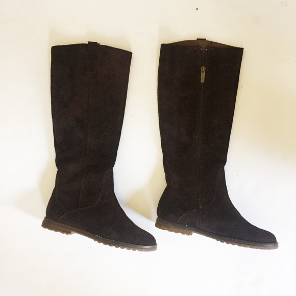 Gant Dark Brown Suede Riding Boots Size 39 - Picture 3 of 8